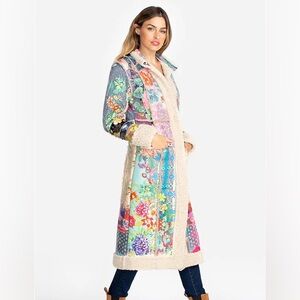 JOHNNY WAS DREAMER SUEDE SHERPA COAT